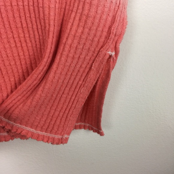 Free People Ombré Mixed Print Orange Top Sz XS - Picture 5 of 8